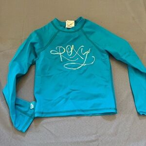 Roxy Blue Rashguard Swim Top